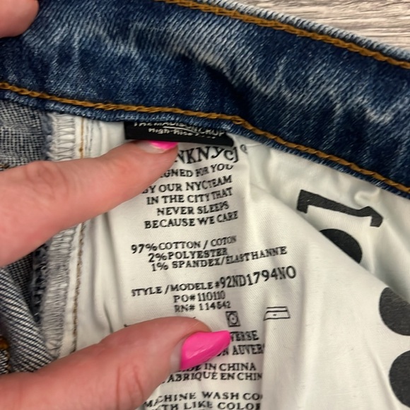Blank NYC High Rise Madison Crop Ankle Blue Denim Jeans 30 - Picture 3 of 4